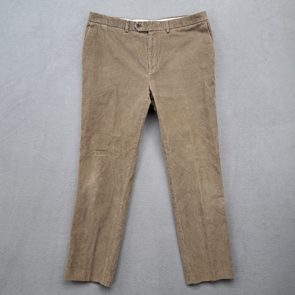 Lauren Ralph Lauren Men Tan Corduroy Straight Leg Pants 36x32 (Measures 36x31)